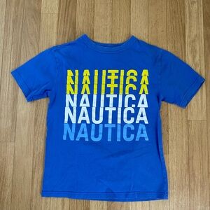 NAUTICA Boys Blue T-Shirt Size S (8)